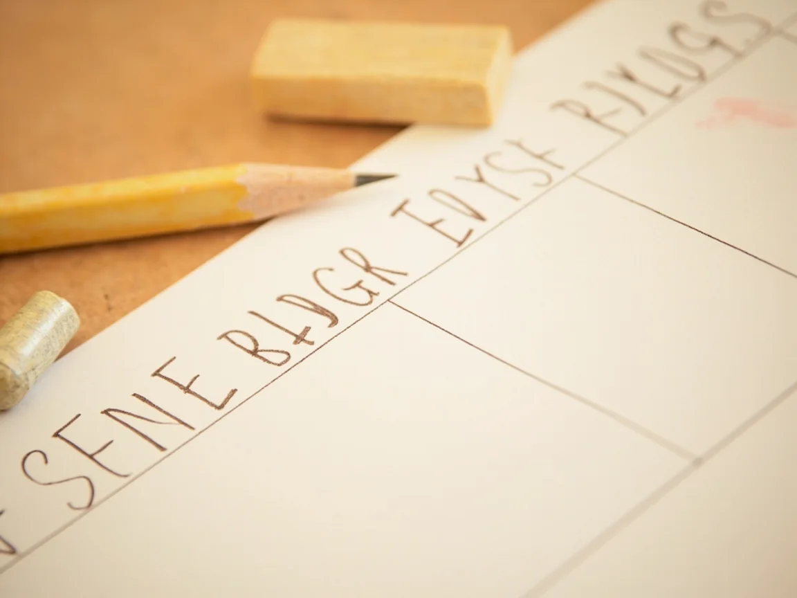 Editorial photograph of a responsible-play budget planner worksheet on warm sandstone paper with pencil ticks and a wooden pencil at the lower edge.